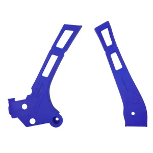 Polisport Blue Frame Guards Protectors For Yamaha WR 125 2T 2006-2019