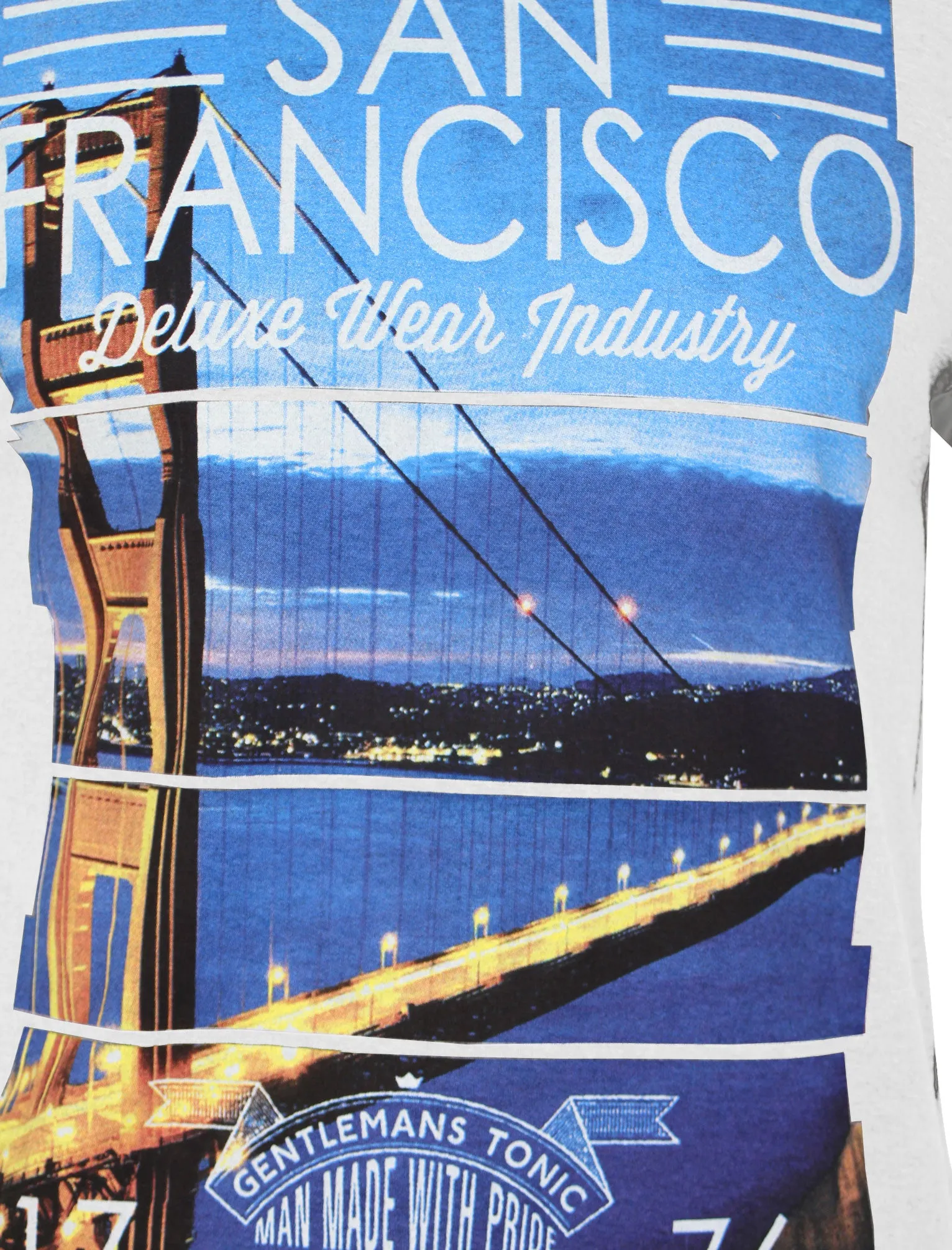 San Fran Motif T-Shirt in White - Dissident