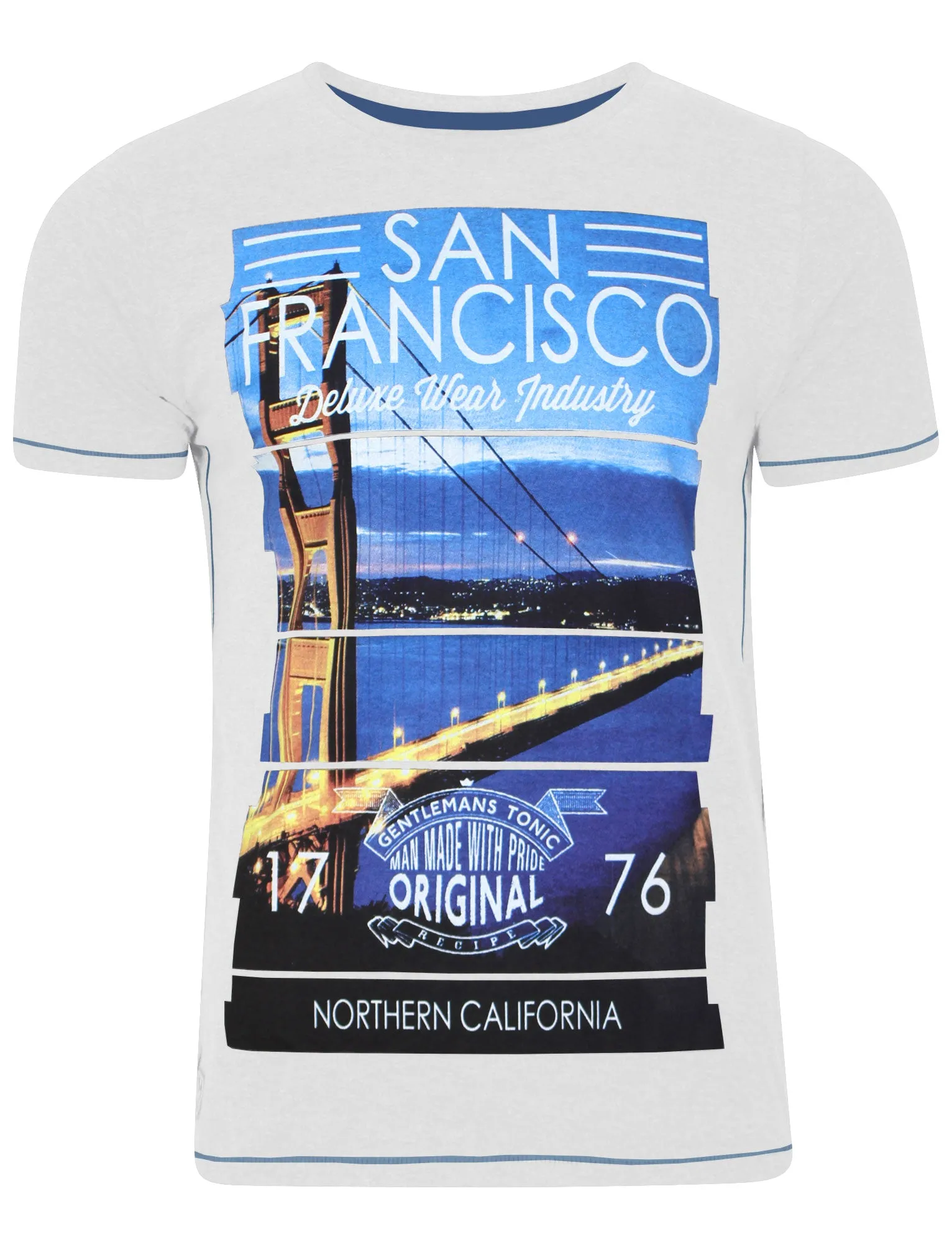 San Fran Motif T-Shirt in White - Dissident