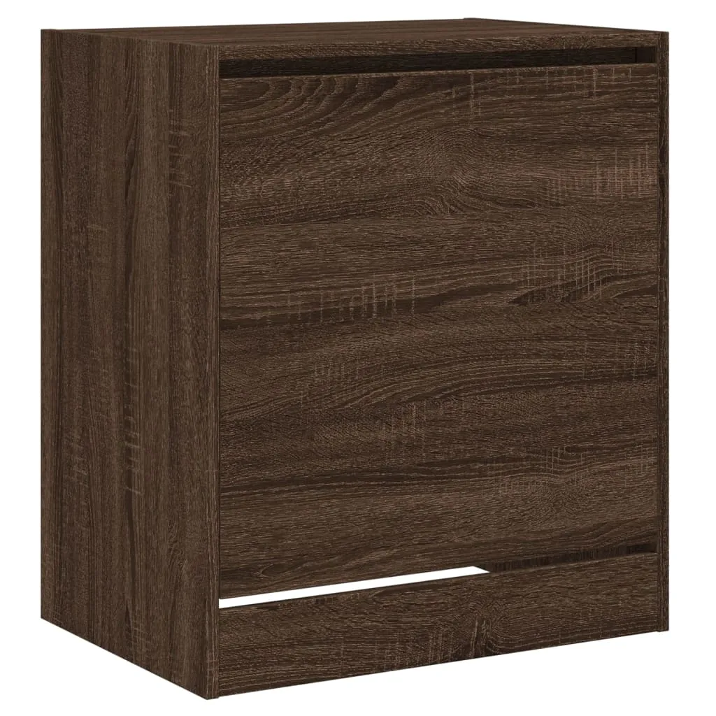 Shoe Cabinet Brown Oak 60x42x69 cm Engineered Wood