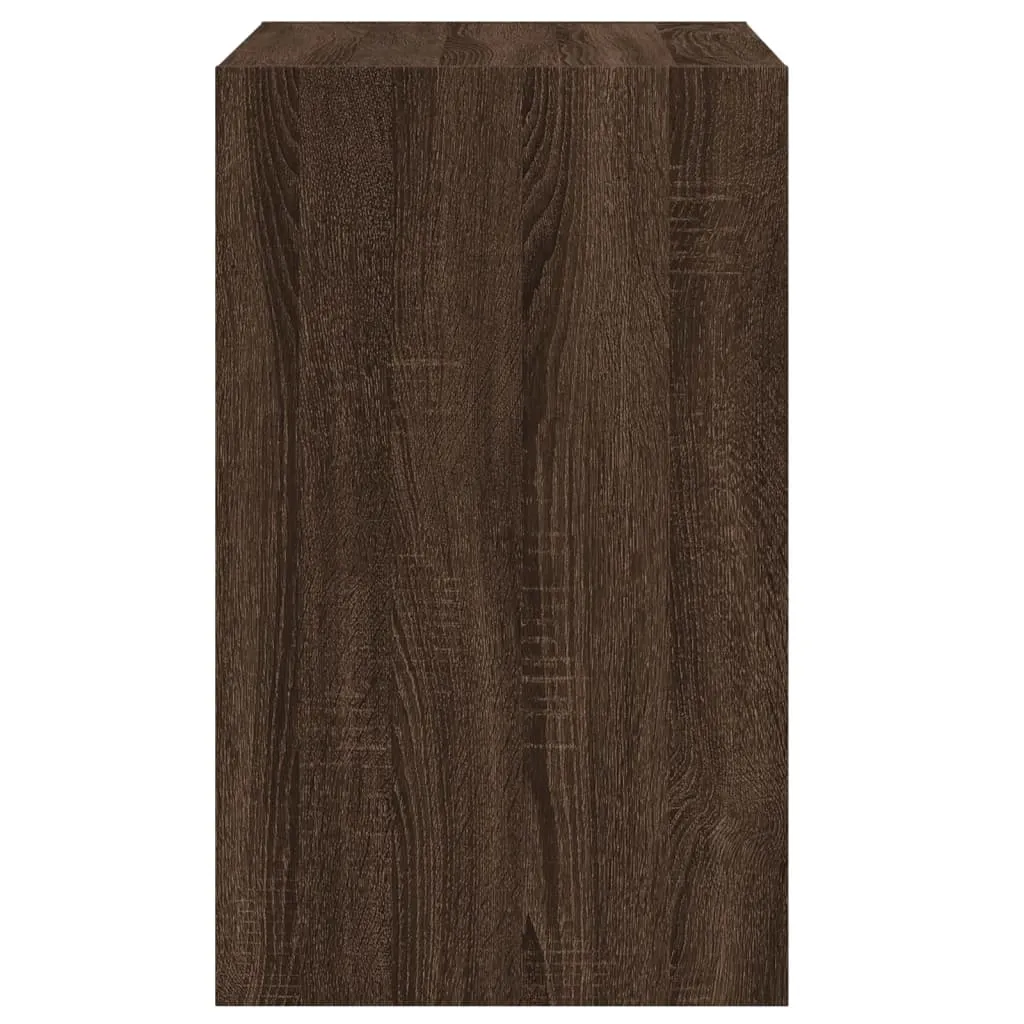 Shoe Cabinet Brown Oak 60x42x69 cm Engineered Wood