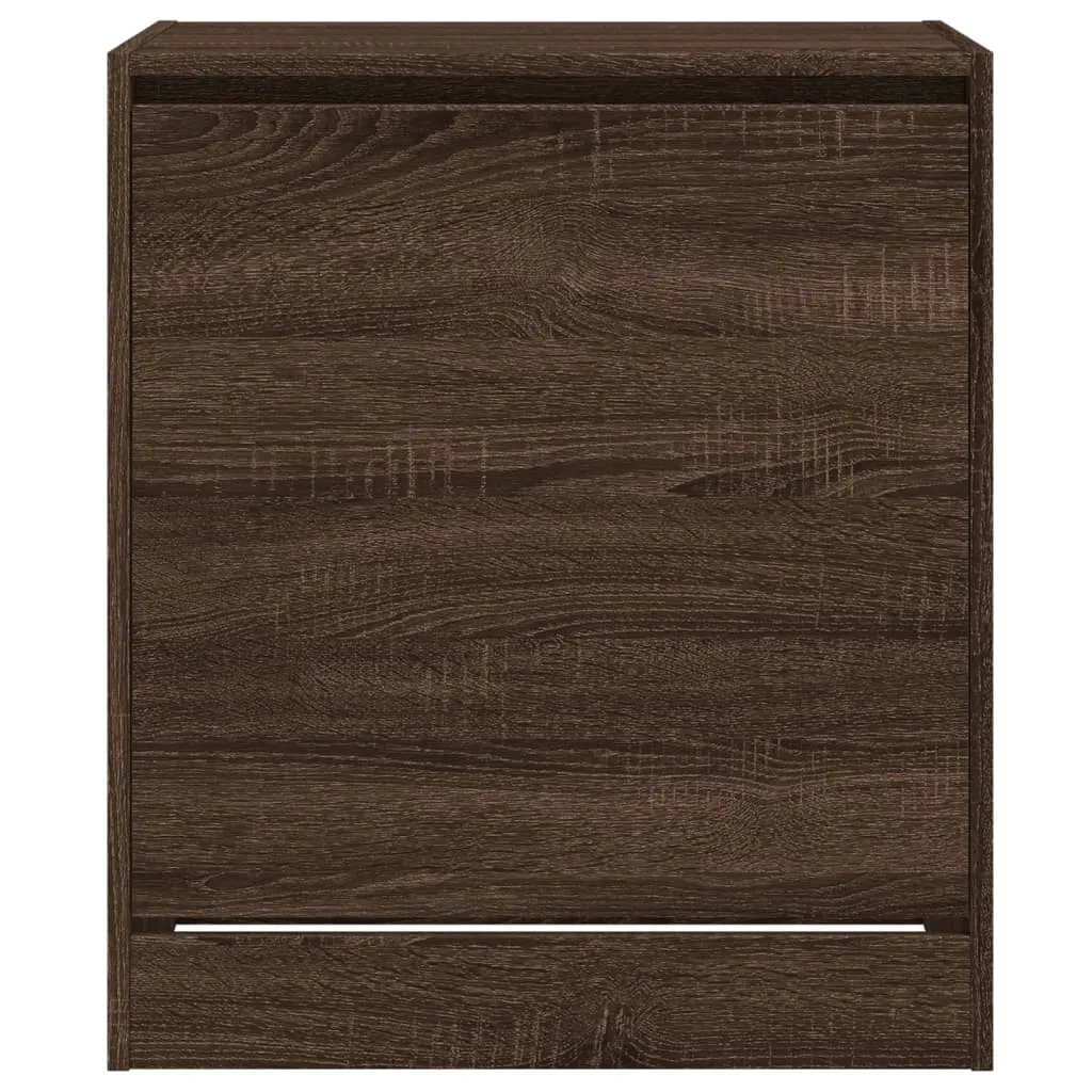 Shoe Cabinet Brown Oak 60x42x69 cm Engineered Wood