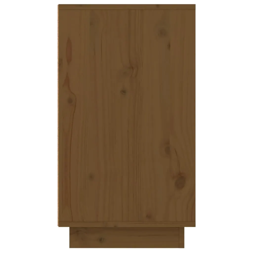 Shoe Cabinet Honey Brown 110x34x61 cm Solid Wood Pine