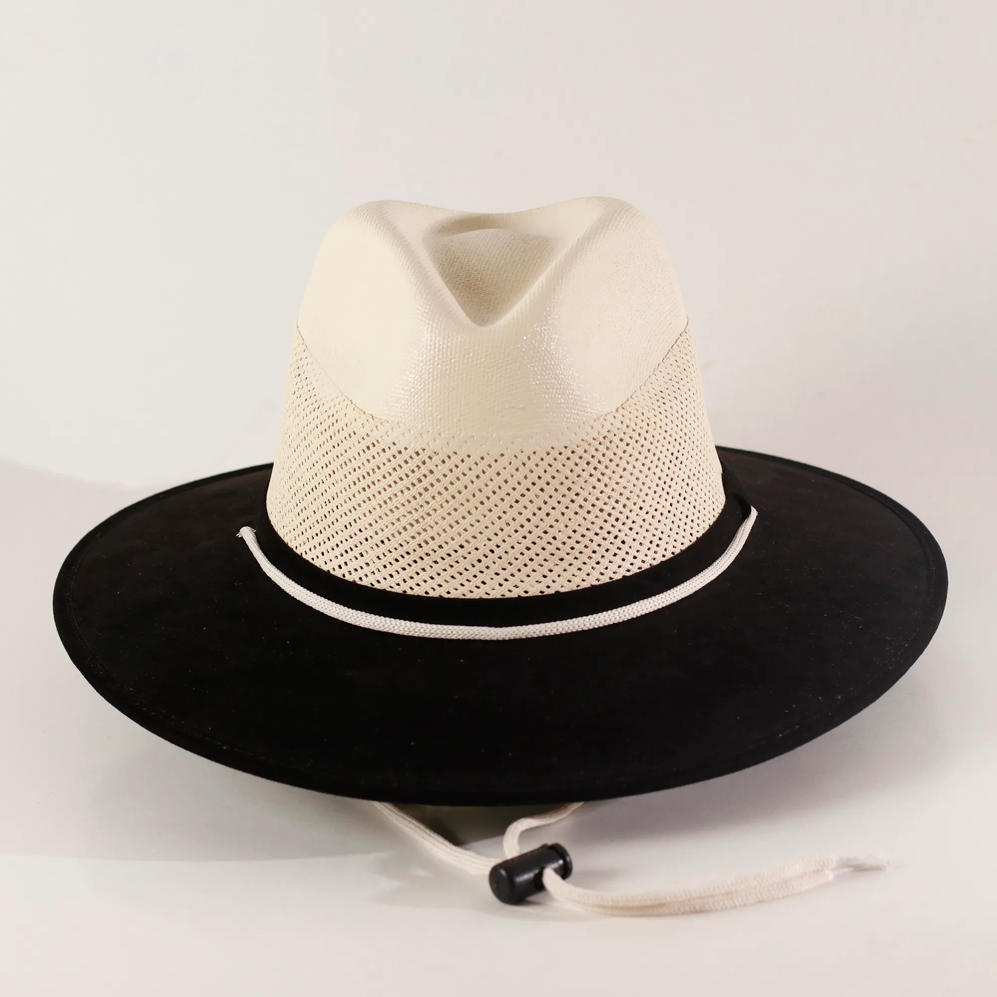 Suede Straw Hat