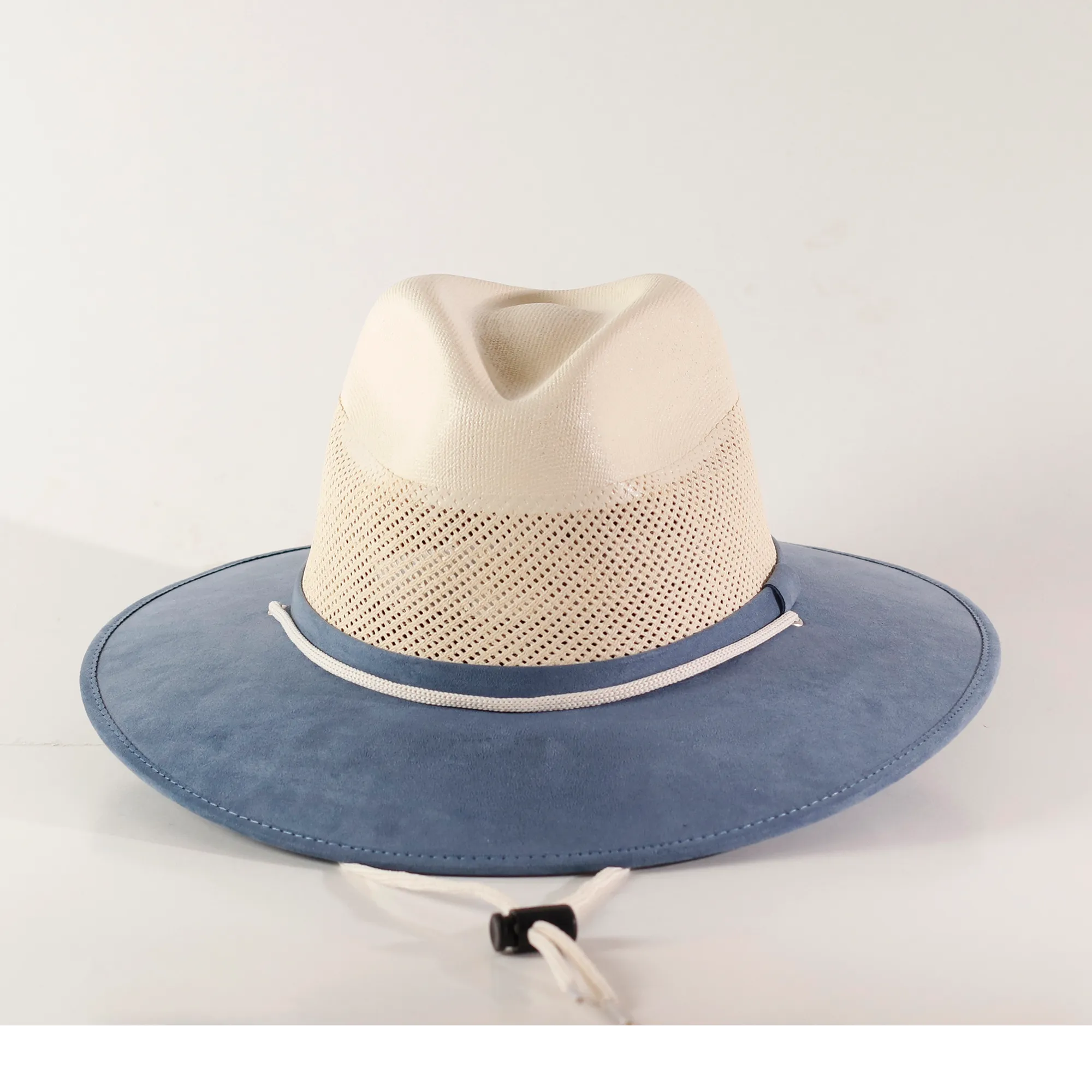 Suede Straw Hat