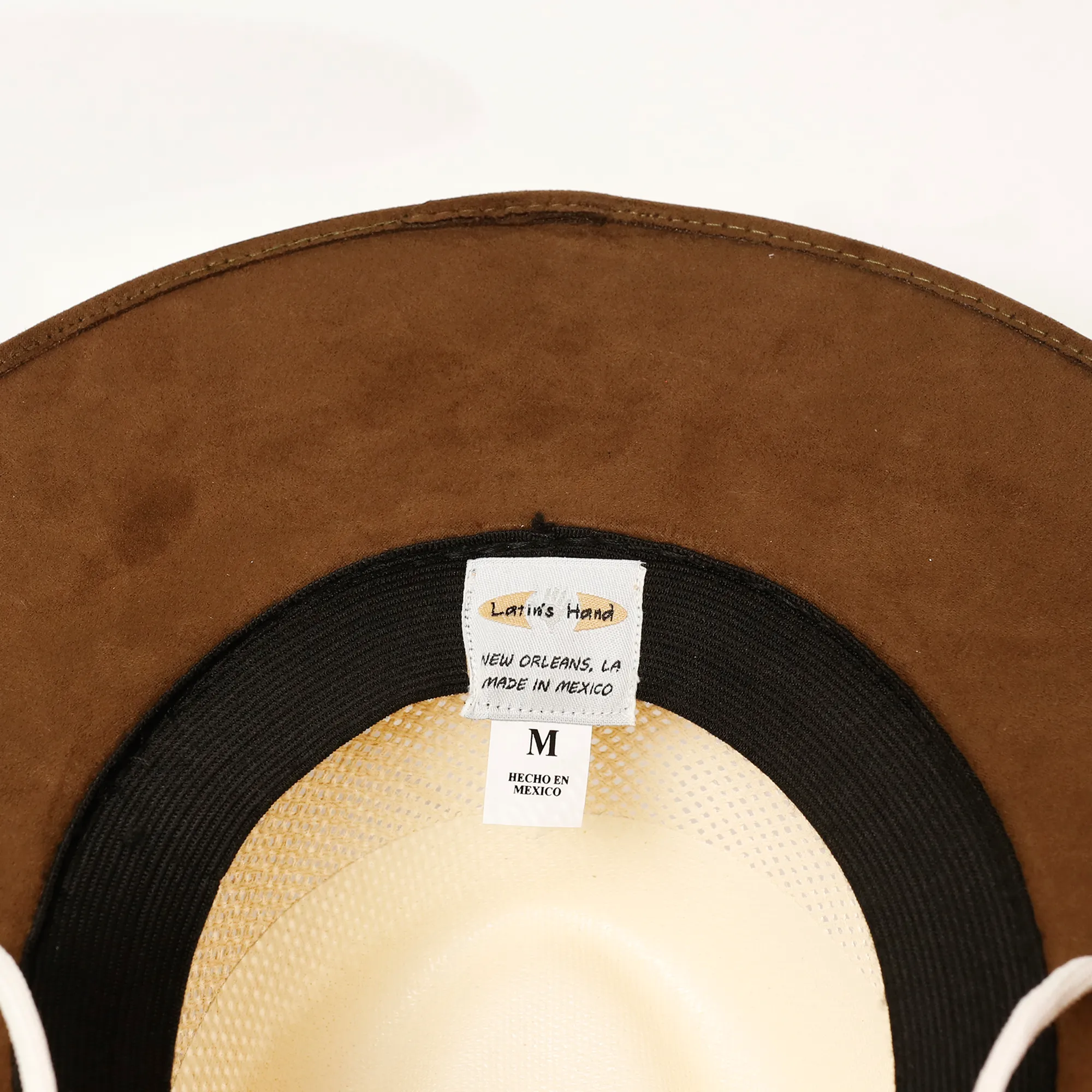Suede Straw Hat