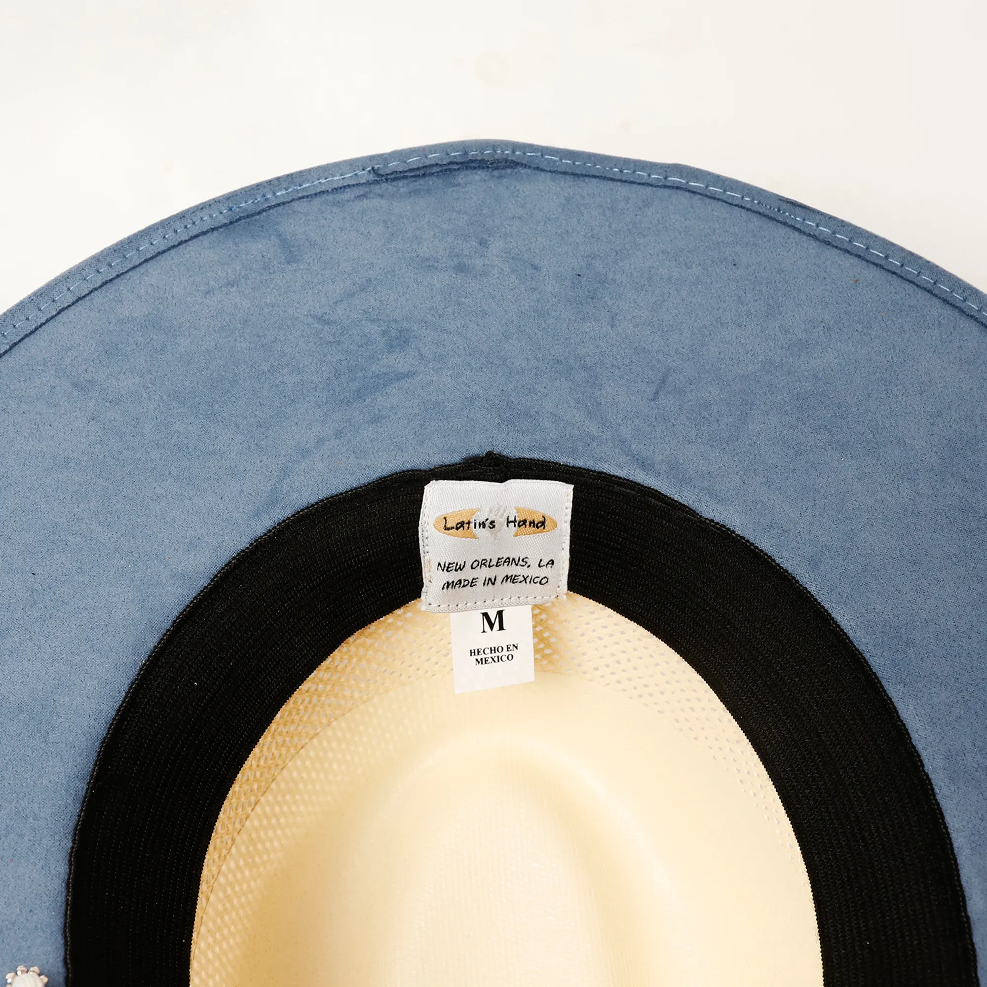 Suede Straw Hat