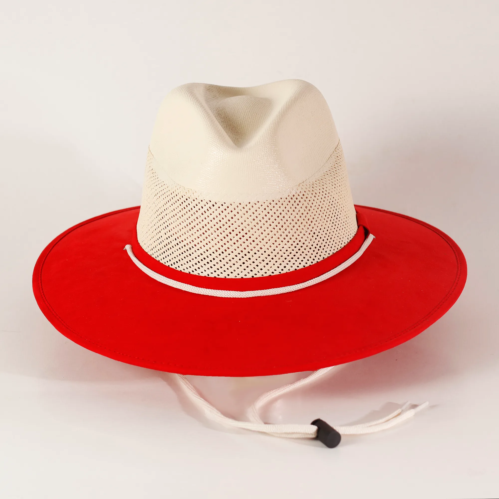Suede Straw Hat