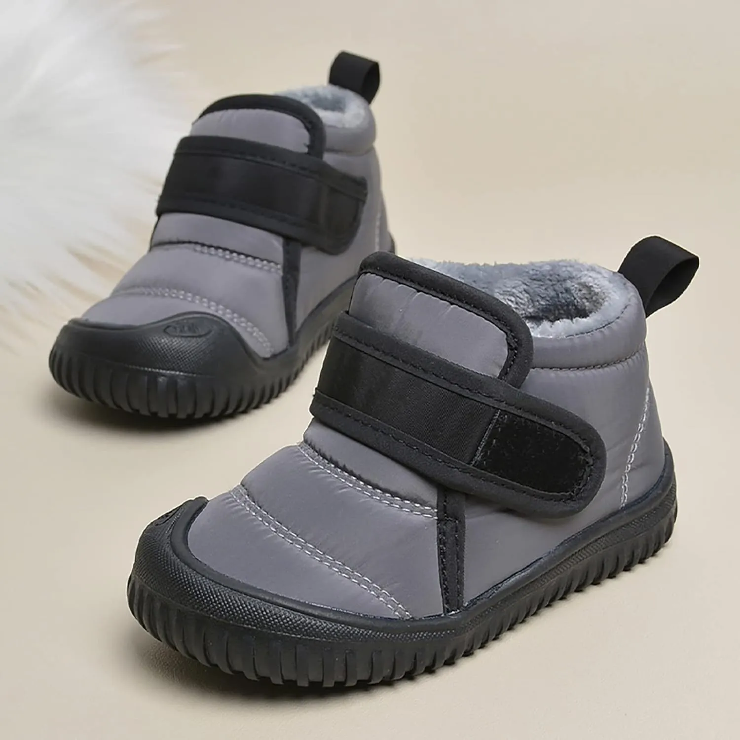 Toddler Unisex Winter Snow Boots Boys Girls Cold Weather Faux  Thermal Lined Winter Anti Boots for Girls Color