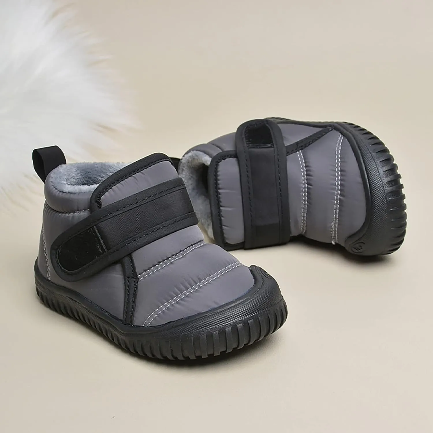 Toddler Unisex Winter Snow Boots Boys Girls Cold Weather Faux  Thermal Lined Winter Anti Boots for Girls Color