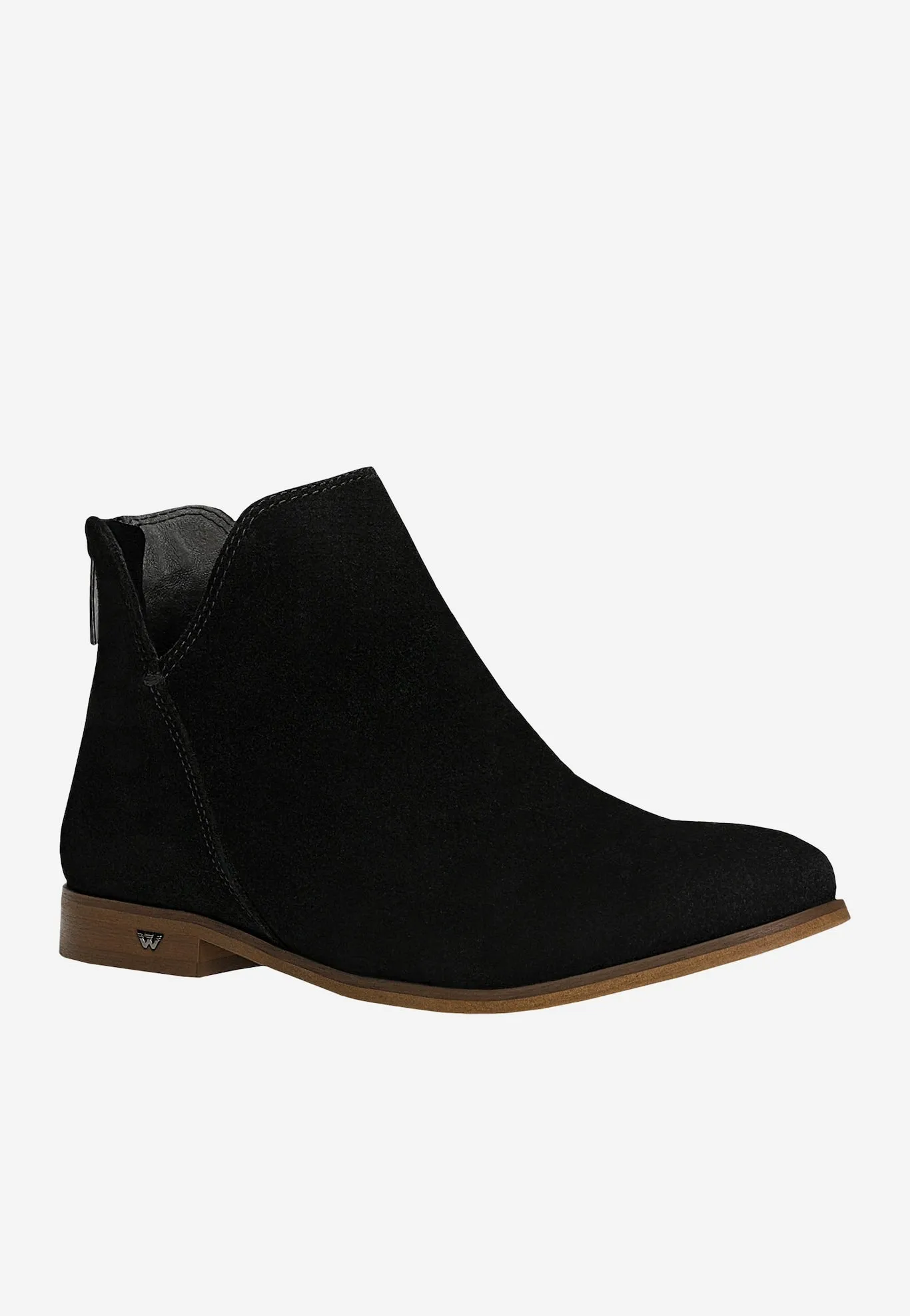 Wojas Black Leather Ankle Boots | 5500261