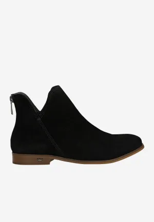 Wojas Black Leather Ankle Boots | 5500261