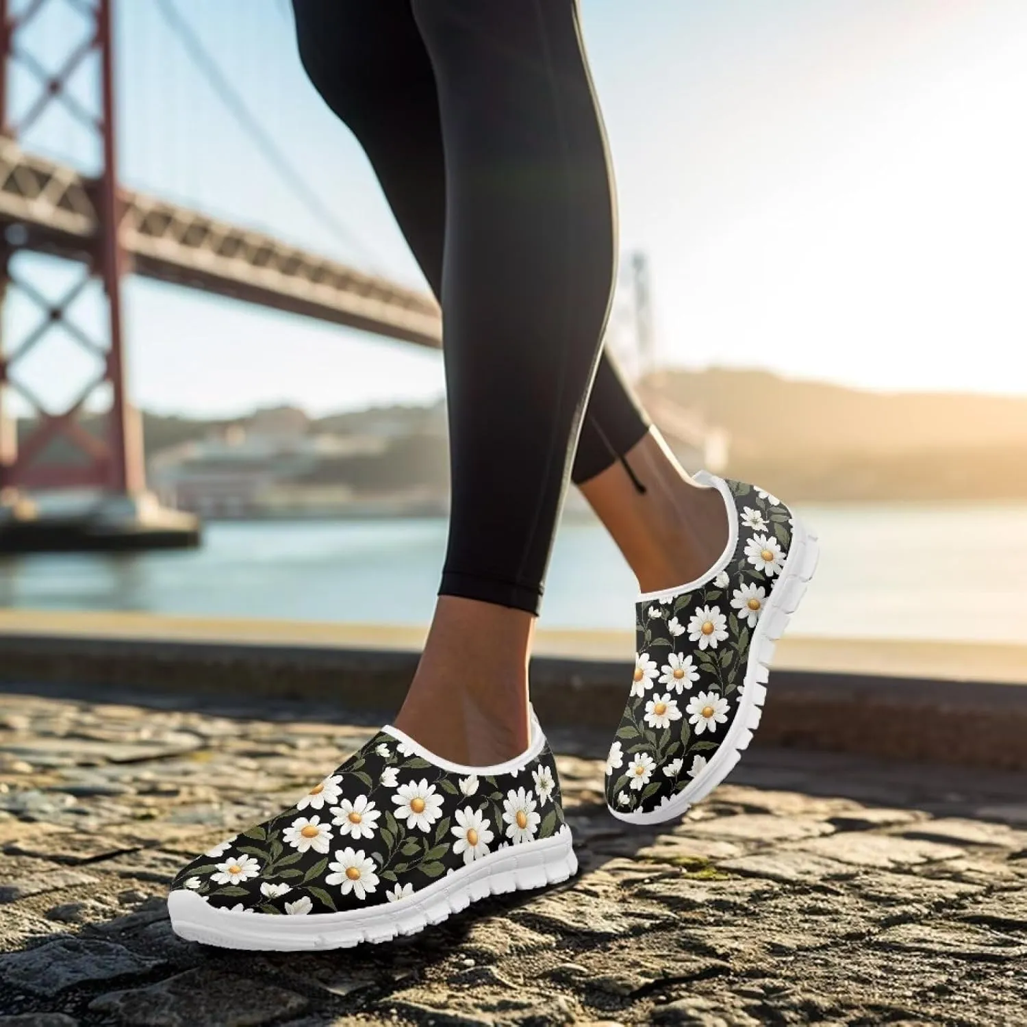 Women's Sneakers Casual Low-Top Slip-On Sport Sneakers Breathable Outdoor Comfortable Lightweight Walking Shoes for Teen Girls US 5.5-11.5