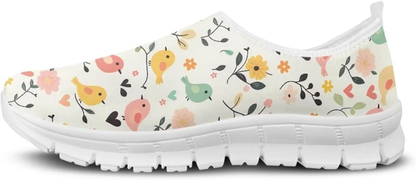Women's Sneakers Casual Low-Top Slip-On Sport Sneakers Breathable Outdoor Comfortable Lightweight Walking Shoes for Teen Girls US 5.5-11.5