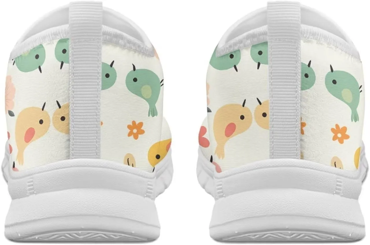 Women's Sneakers Casual Low-Top Slip-On Sport Sneakers Breathable Outdoor Comfortable Lightweight Walking Shoes for Teen Girls US 5.5-11.5