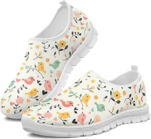 Women's Sneakers Casual Low-Top Slip-On Sport Sneakers Breathable Outdoor Comfortable Lightweight Walking Shoes for Teen Girls US 5.5-11.5
