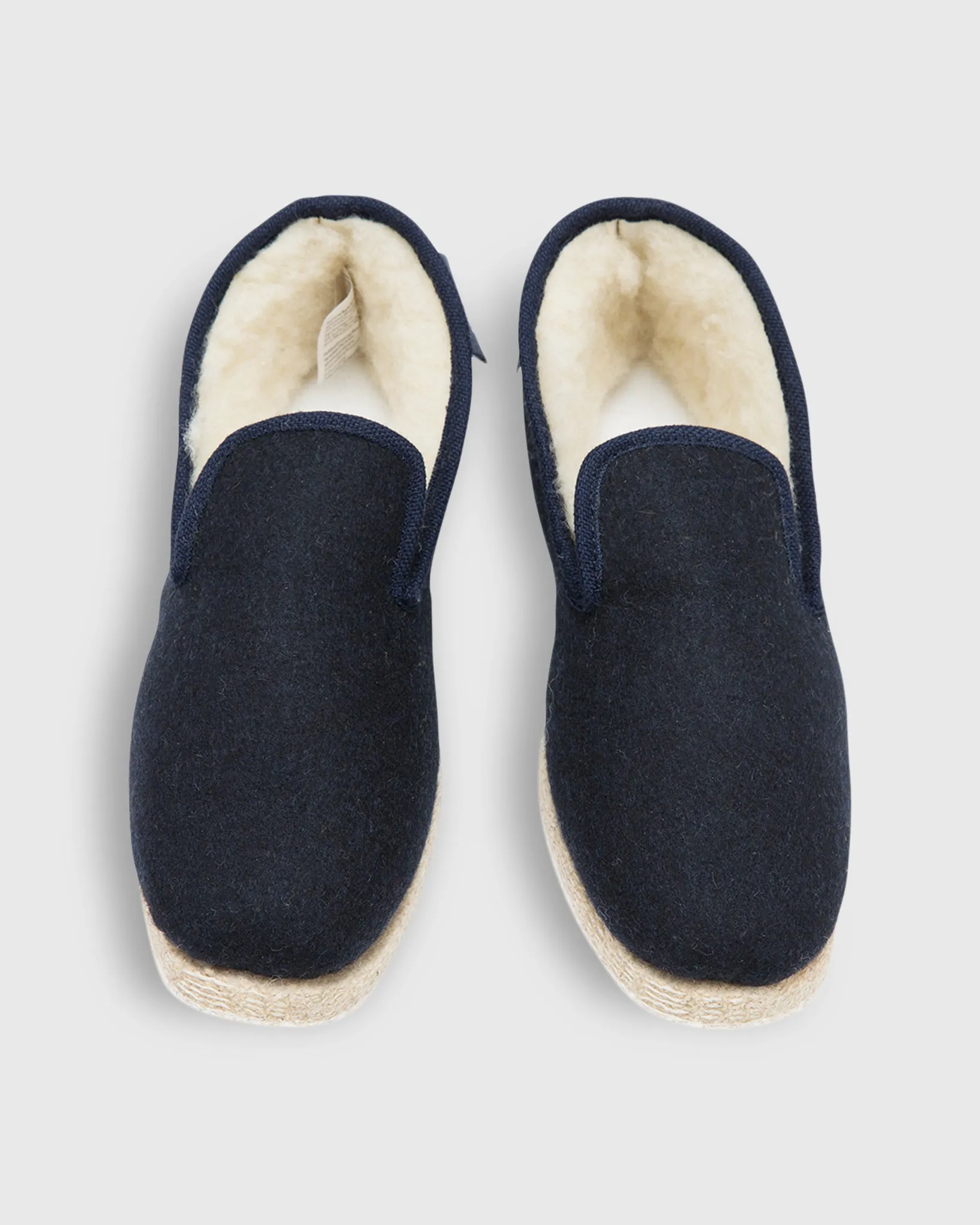 Women's Wool Slippers in Navy
