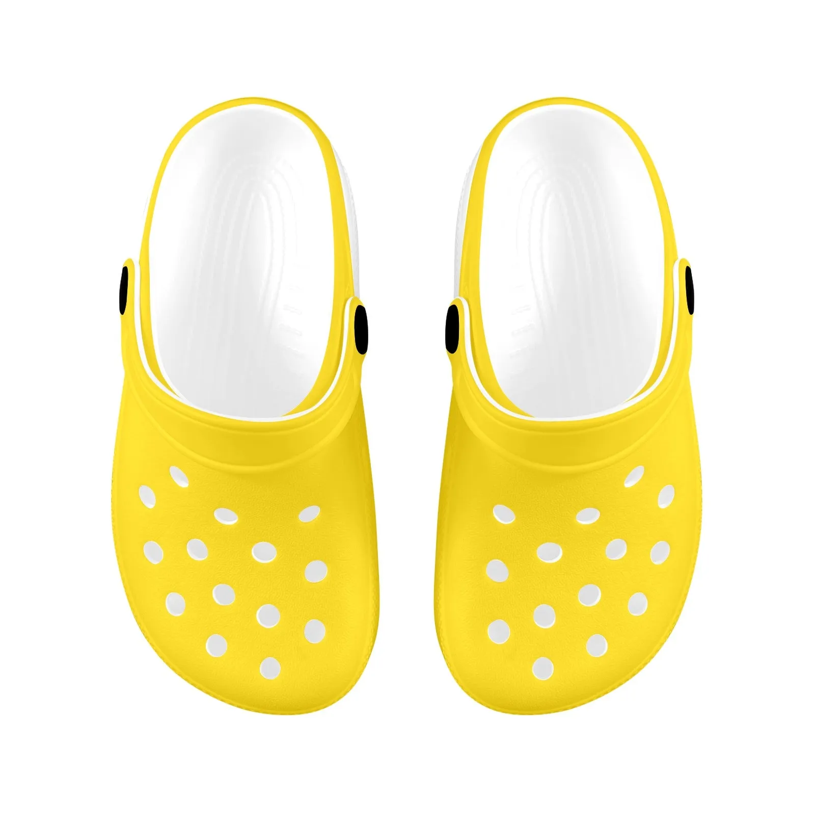 yellow print 2 Custom Print Foam Clogs for Kids